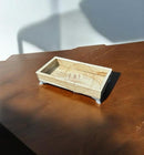 Bandeja Decorativa de Vidro com Efeito Mármore 20x10cm