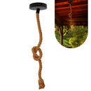 Luminária Pendente Rústico de Teto em Corda de Sisal
