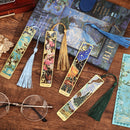 Marcador de Páginas Retrô Floral em Metal