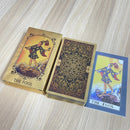 Baralho de Tarô Dourado Padrão Waite com 78 Cartas