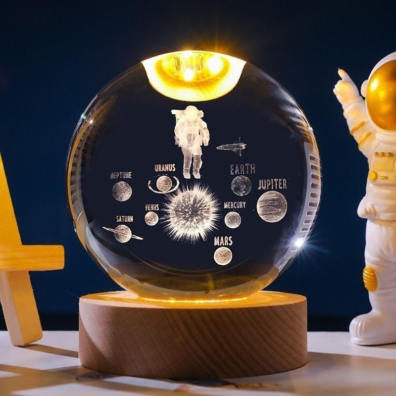 Luminária Bola de Cristal Sistema Solar