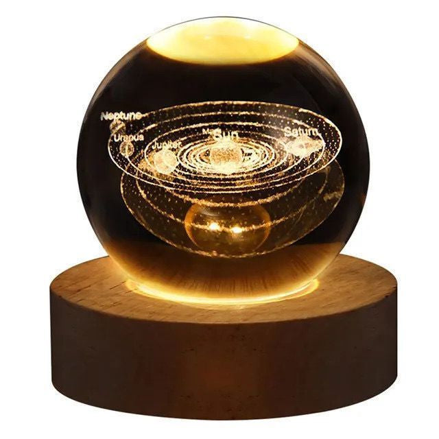Luminária Bola de Cristal Sistema Solar