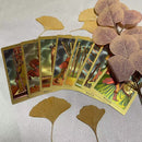 Baralho de Tarô Dourado Padrão Waite com 78 Cartas