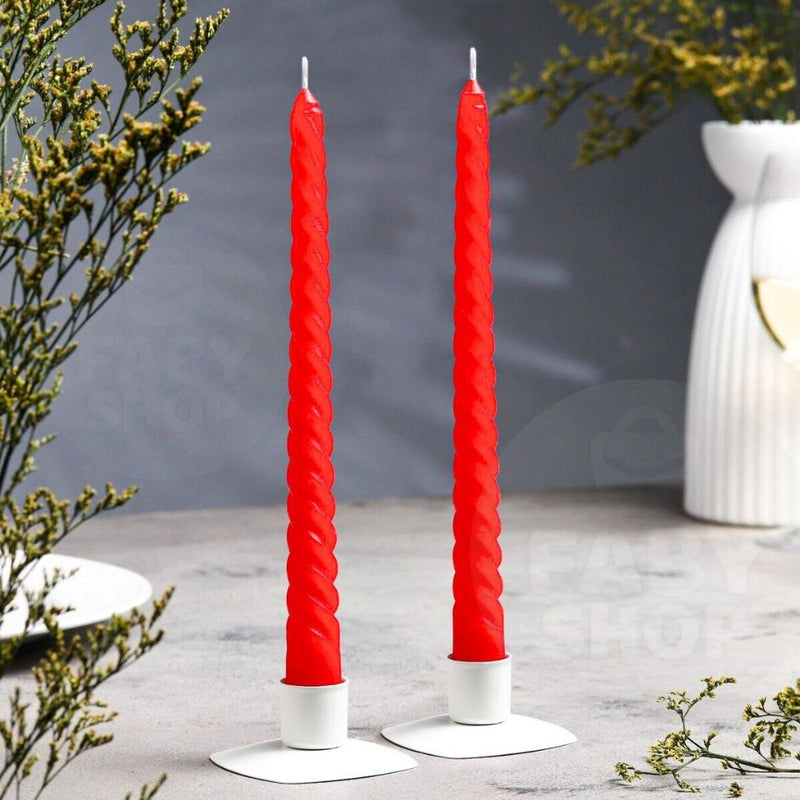 Velas Torcidas Decorativas para Castiçais