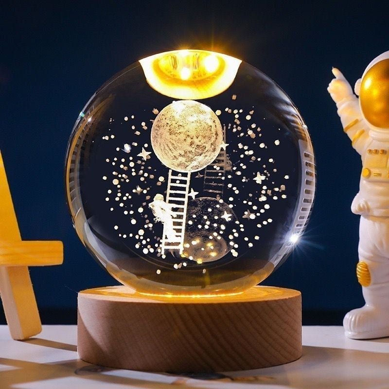 Luminária Bola de Cristal Sistema Solar