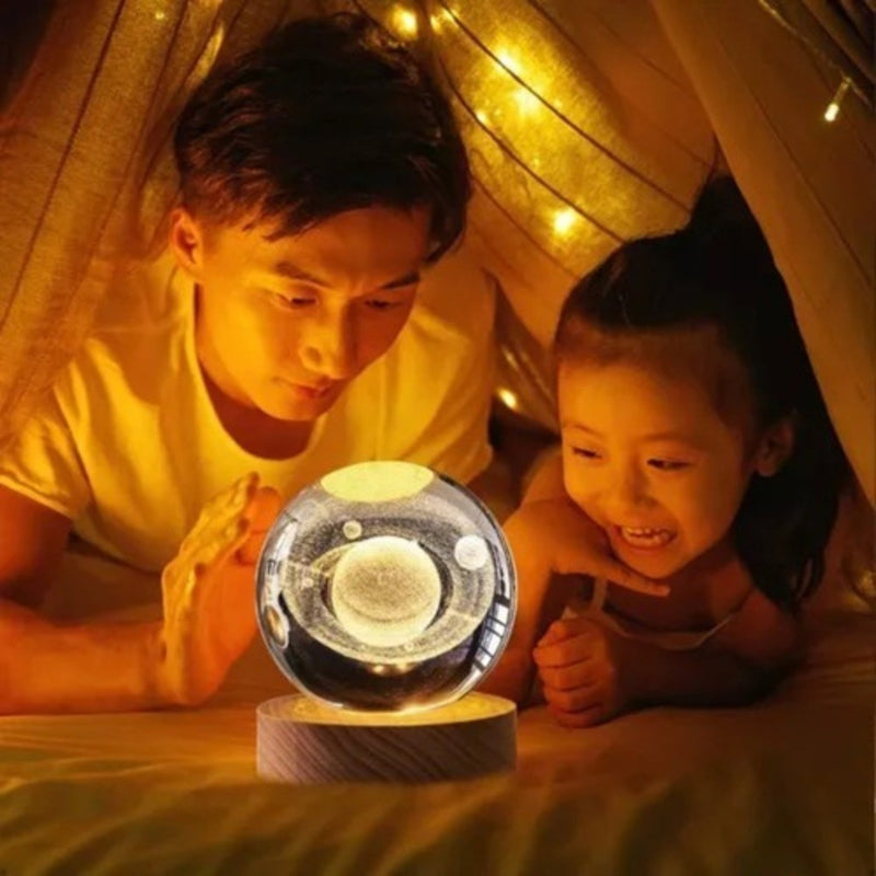 Luminária Bola de Cristal Sistema Solar