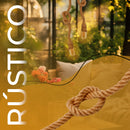 Luminária Pendente Rústico de Teto em Corda de Sisal