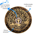 Incensário Vareta Redondo - Pratinho Árvore da Vida