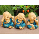 Trio de Mini Budas - Sabedoria