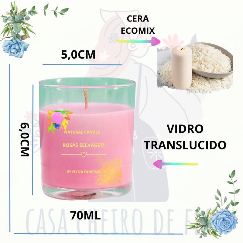 Velas Coloridas Perfumadas com Essências Naturais