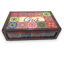 Caixa de Chá com 8 Divisões em MDF