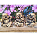 Trio de Mini Budas - Sabedoria