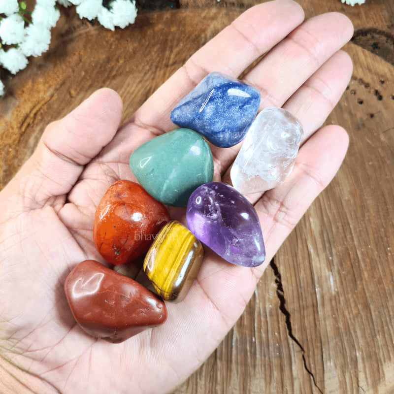 7 Chakras Pedras Kit Cristais Naturais