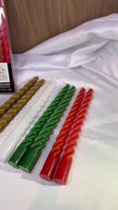 Velas Torcidas Decorativas para Castiçais